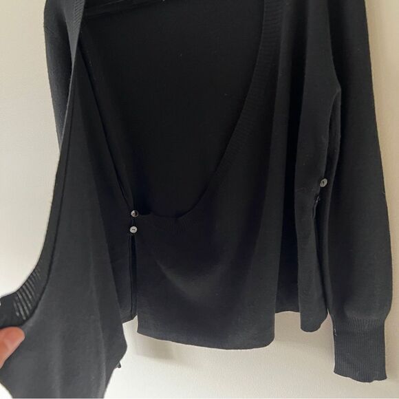 Ann Trinity Women’s Long Sleeve Wool Blend Wrap Sweater Size Medium - Picture 9 of 10